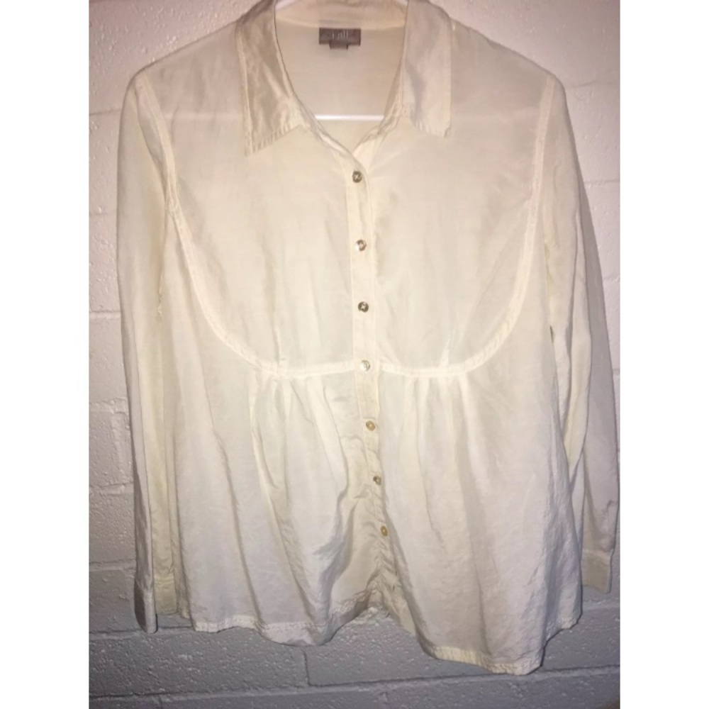 J Jill White Blouse Tunic